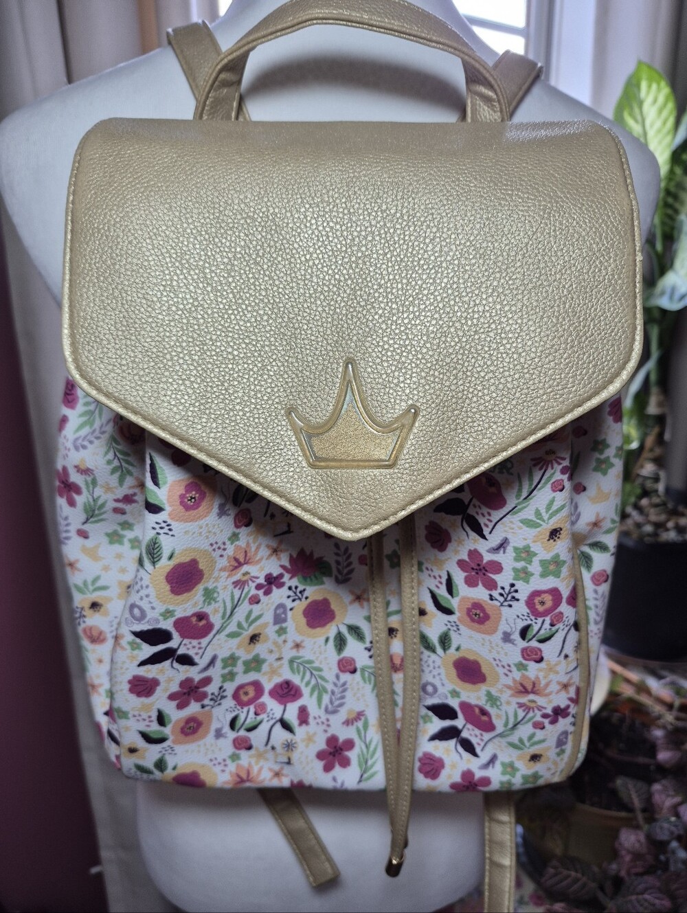 Disney Princess Floral Drawstring Backpack